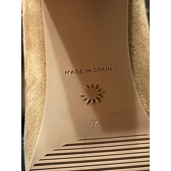 Stuart Weitzman Gardiner Camel Suede Ankle Boots Size 7 B Zip Side Tie Back - Picture 9 of 11